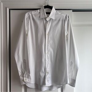 Etro White Cotton Poplin Dress Shirt